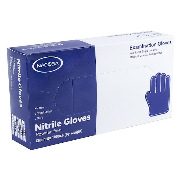 Oasis NitriSense-P, Disposable Gloves, Nitrile, Powdered, L, 1000 PK NITRILE-L-CS - main
